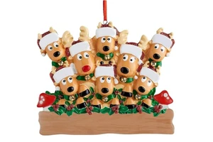 Christmas Reindeer Family Ornaments