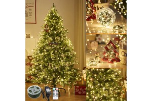 LED Festive Christmas Tree String Lights Indoor Outdoor Waterproof 220v IP65 Rating Christmas Dress Decorations