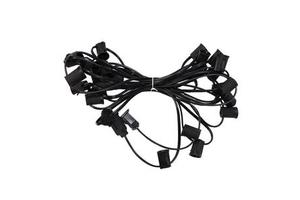 C9 Christmas Lights 50 LEDs 24.5 FT Faceted String Lights Connectable Commercial Grade Indoor Outdoor 120V UL Listed