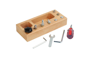 Children's Wooden Pretend Play Tool Kit Toys for Kids Game Event Supplies Box