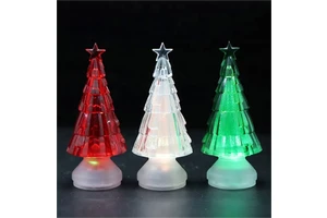 2021 Hot Sale Wholesale Plastic Led Christmas Acrylic Tree Family Home Decoration Supplies Ornaments Home Table Party Decor