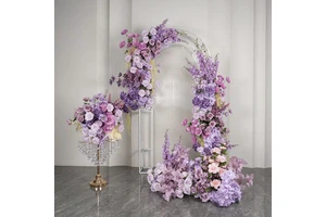 Vv422 Wedding Supplies Artificial Flower Rows Wedding Arch Table Centerpieces Flower Ball Event Ceremony Party Wedding Decor