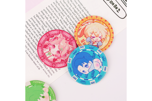 Custom Cartoon Anime Poker Chips Custom Engraved Challenge Coins UV Eco-Friendly Rubber For Graduation/New Year Promotions