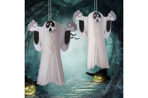 Wholesale Halloween Ghost Hanging Decoration Props Scary Hanging Ghost Pendant for Bar Party Haunted House Festival Decor