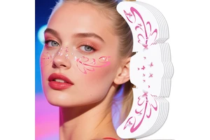 European American Freckles Tattoo Waterproof Butterfly Design Cute Children's Customizable Makeup Sponge Sticker for Concert