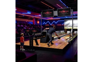 Mini Bowling Alley Set Indoor Playground Mini Bowling Machine Mini Bowling Shorter Lane