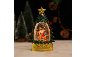 New LED Resin Christmas Night Lights Snowman Santa Claus Toys for Children Xmas Lamp Decorations Indoor Home Holiday Lighting