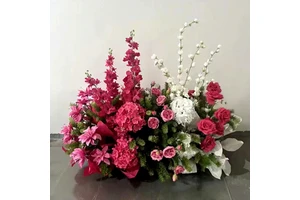 Wholesale Multicolor Silk Floral Arrangement Artificial Wedding Table Centerpiece & Party Event Decor for Bridal Shower Wedding