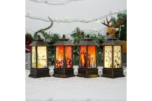 Merry Christmas Decorations Christmas Lantern Light Navidad Tree Ornaments Xmas Gifts for Home-New Year Decorations