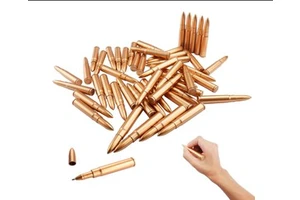 Bullet Shaped Ballpoint Pens Novelty Pen for Student Party Favor Office School Gift Stationery Gold