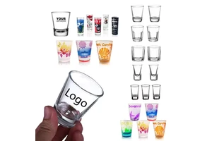 Customized Personalized Logo Bulk 1oz 1.5oz Tequila Whiskey Tequila Shot Glasses Glass For Sale