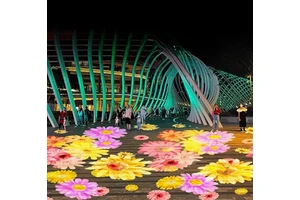 Custom Logo LED Gobo Projector Light Dynamic Pattern Projection For Outside Decoration Leaf Snowflake Bubble Cloud IP67
