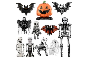 New Halloween Foil Balloons Ghost Festival Terror Head Pumpkin Halloween Party Balloons Decoration Supplies Ghost Toys
