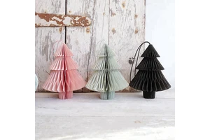 Eco-friendly Christmas tree ornaments with magnets Xmas foldable christmas tree decoration supplies