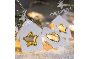 Newish Wooden Glitter Window Festival House Decoration China Wholesale Christmas Led String Lights