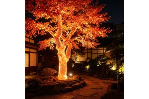Outdoor Waterproof LED Fiber Optic Net Tree Lamp RGB Full Color Tree of Life for Holiday Garden Decoration Lighting APP+RC
