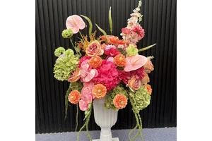 High Quality Silk Flower Ball Warm Colors Wedding Table Centerpiece Hot Sale Wedding Decorations