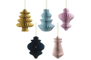 Hanger Ornament Christmas Decoration Holiday Party Supplies Christmas Ornaments Paper Window Display for Home Decor