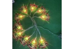 Christmas String Lights Xmas Tree Santa Claus Snowman Garland Lighting Strings for Holiday Home Decor Fairy Light