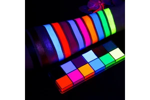 Halloween Party Waterproof Vegan Face Oil Neon Painting Kit Professional Body Makeup 12 Colors Tattoo Face Body Paint