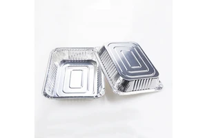 CB60 3100ml Food Packaging Container Takeaway Tin Box Food Foil Tray Baking Roasting Silver Aluminium Foil Half Size Steam Pan
