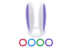 Hot Sell Easter Colorful Cute Animal Bunny Rabbit Ear Gift Inflatable Ring Toss Party Game Toy for Kids