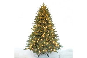 Wholesale Indoor Outdoor Artificial Tree 3ft To 7ft Green OEM Customized PVC Pre Lit Christmas Trees For Christmas Decorations