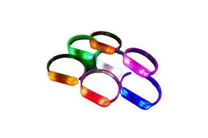 Novelty LED Party Bracelets Flashing Light Bracelet for Easter Halloween Party Favors Promotional Cheering Gifts OEM Logo