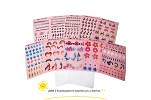 Reusable Face & Body Painting Practice Board Templates for Art Supplies
