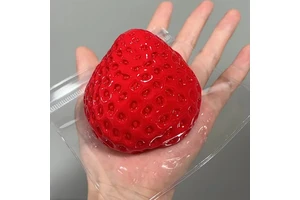 Handmade Big Taba Squishy Strawberry Silicone Fidget Stress Relief Squeeze Toys Party Favors