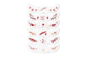New European and American Cardone Halloween Face Stickers, High-end Dance Party Facial Decoration Temporary Tattoo Stickers