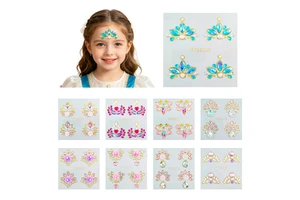 Hot Sale Festival Party Makeup DIY Rhinestone Tattoo Face Gems Sticker Self-Adhesive Face Eye Diamond Forehead Sticker