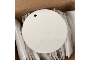 Hot Sale Ceramic Christmas Decoration Ornaments Custom 3 Inch Wholesale Navidad Ornaments White Blank for Sublimation