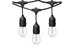 Direct Supply Cross-Border IP65 Solar Light String Crystal E26 Flush Mount S14 Garden Christmas Holiday Decorative LED Light