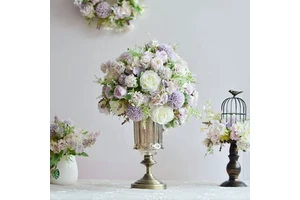 X1293 Lovely Wedding Decoration Artificial Floral Flower Table Centerpieces Set