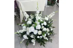 Hot Sale Customized 50 cm Silk Peonies Artificial Flower Ball Centerpieces Arrangement Decor for Wedding Table Flower Ball