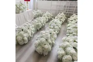 Full Of Stars Rose Simulation Wedding Flower Row Wedding Layout Road Lead Flower Decoration Floristry