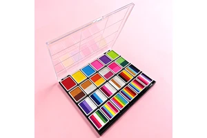 Wholesale Custom Professional Body Face Paint Kit Rainbow Palette Halloween Makeup Holiday Face Painting Set Paint Palette