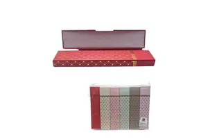 12-Unit Set of Red and Black 4-Color Printed Paperboard Party Favor Boxes for Events