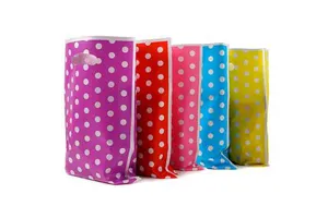 Party Favor Colors Favors Candy Plastic Gift Bags for Kids Birthday