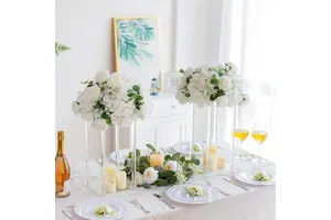 Cross Border Crystal Road square Column Wedding Acrylic Dessert Table Flower Rack Wedding Decoration Road Lead