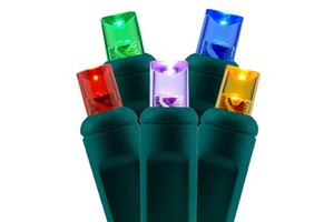 Commercial Grade 5mm Wide Angle Christmas Lights Outdoor Mini LED String Light for Xmas Tree Holiday Decoration