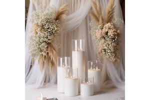 Matti's Wedding Reception Centerpieces Table Light Decorations Flowers And Led Candle For Decoration Wedding Artificial