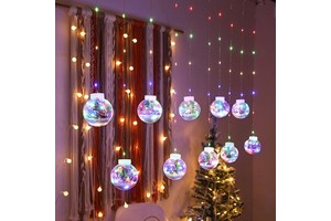 Holiday Exclusive Gift Season Joyful Waterproof Christmas Lights Star-Shaped Lights Christmas String Lights With Timer Function