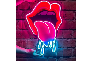 Drop Shipping No MOQ Customized Acrylic UV Printed Neon Sign Custom For Christmas Decoration