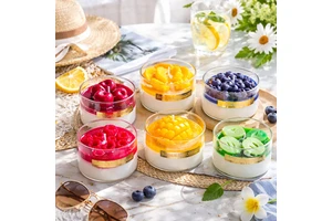 Wholesale Fruit Paradise Themed Scented Candy Summer Fresh Gel Wax Aroma Candle For Home Decor Wedding Favor Party Birthday Gift