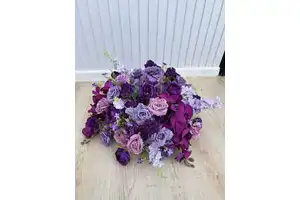 FB-PR06 Wholesale Purple Silk Rose Flower Balls Versatile Table Centerpieces for Wedding Home Party Decoration
