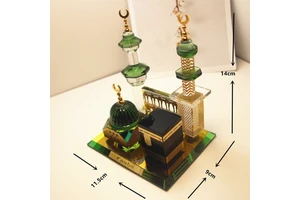 Ramadan Party Supplies Decorative Crystal Glass Ornaments Islamic Muslim Celebrations-Mubarak Kareem Eid Kareem Parties