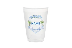 Personalized Logo Party Cups Durable Reusable Stadium Plastic Frosted Cups For Wedding Decor & Party Supplies