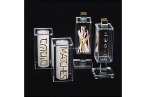 Judaica Gift Products Chanukah Acrylic Match Box Items Lucite Jewish Besamim Holder